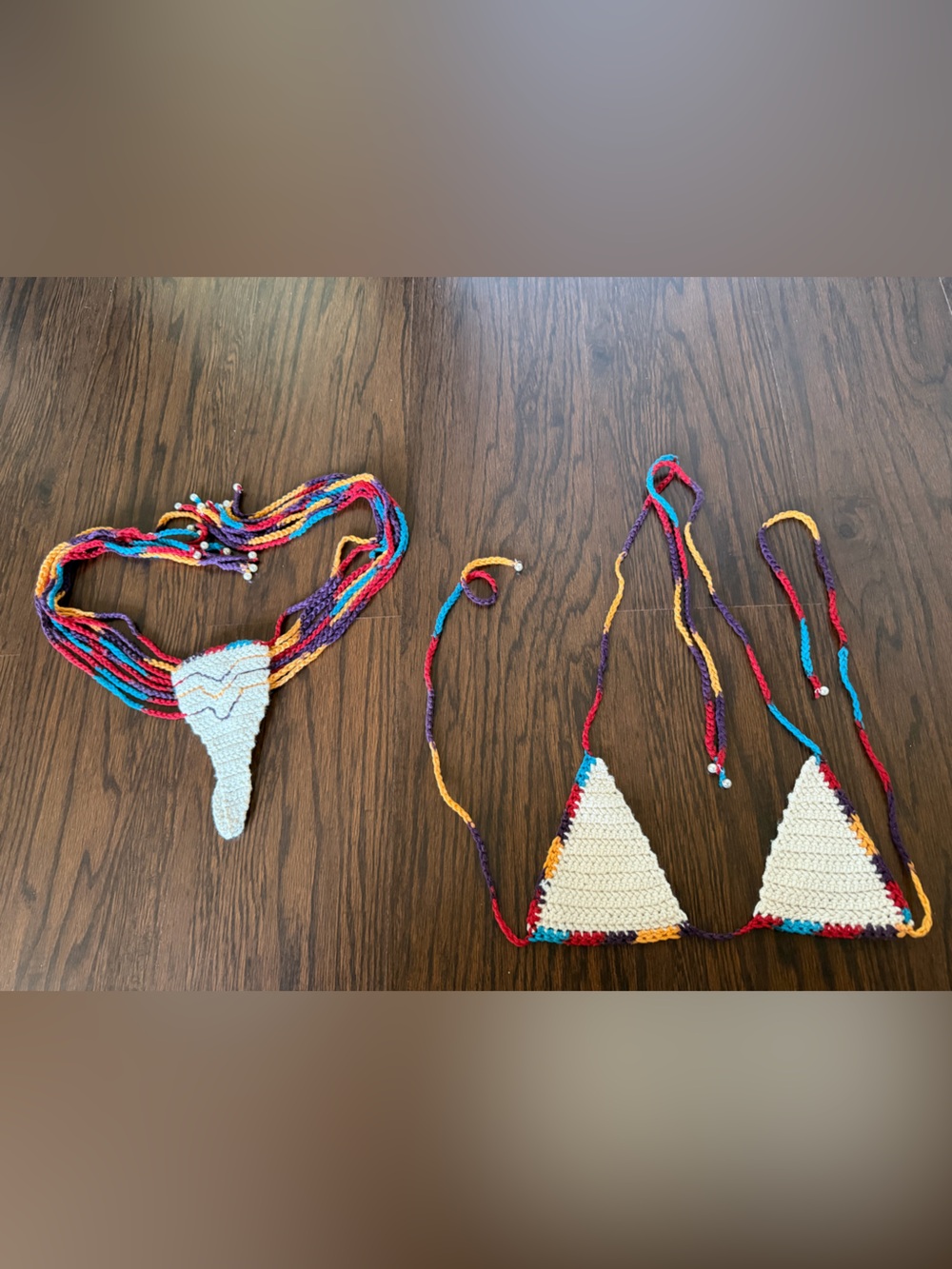 Handmade Multicolor Crochet Bikini